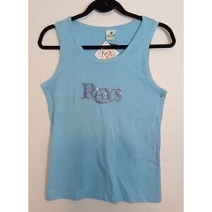 Tampa Bay Rays MLB Bling Logo Tank Top Women's Medium